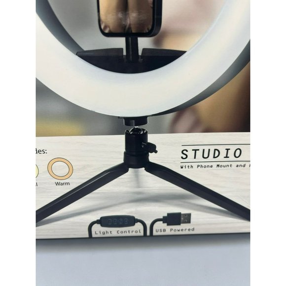 Studio Kit Light Ring 8” Bluestone 3 Light Modes #1660 - Picture 3 of 7